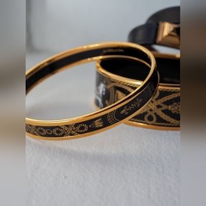 Hermès Grand Apparat Bangle Noir